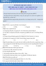 Đề thi giữa kì 2 KHTN 7 Chân trời sáng tạo - Đề số 2